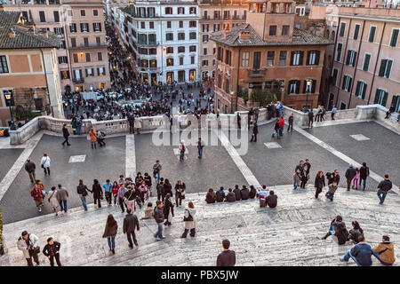 Treppe piazza di spagna. Rom, Latium Region, Italien, Europa Stockfoto