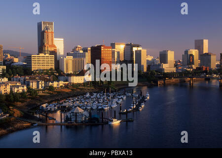 Die Innenstadt von marquam Brücke, Portland, Oregon Stockfoto