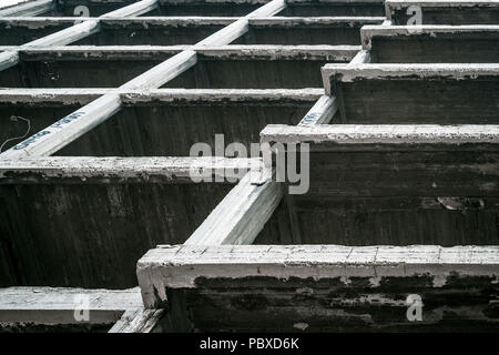 Gebäude aus Stahlbeton Struktur Stockfoto