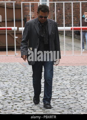 Manchester UK Soapstars gesehen rund um Manchester City Centre beschmutzt und auch Liverpool credit Ian Fairbrother/Alamy Stockfotos Stockfoto