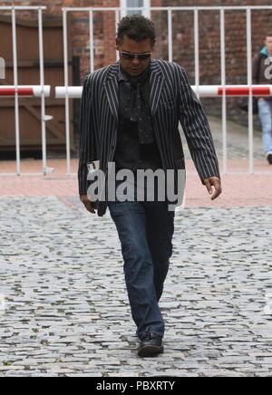 Manchester UK Soapstars gesehen rund um Manchester City Centre beschmutzt und auch Liverpool credit Ian Fairbrother/Alamy Stockfotos Stockfoto