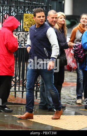 Manchester UK Soapstars gesehen rund um Manchester City Centre beschmutzt und auch Liverpool credit Ian Fairbrother/Alamy Stockfotos Stockfoto