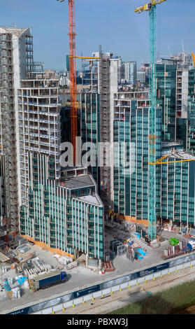 Neue Gebäude arbeitet in Greenwich London Stockfoto
