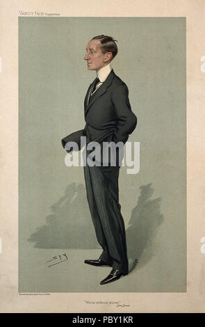 257, Guglielmo Marchese Marconi. Farblithographie von Sir L. Krieg Wellcome V 0003849 Stockfoto