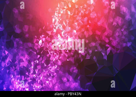 Hochauflösende Abbildung auf bunten Dreiecken basiert Stockfoto