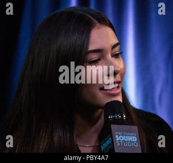 Bala Cynwyd, PA, USA. 16 Mai, 2018. Amerikanische Singer-Songwriter Madison Bier Visits Q102 Performance Theater. Stockfoto