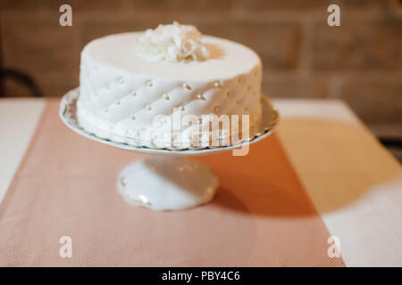 Hochzeitstorte. Schönen kuchen Gebäck. Stockfoto