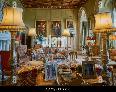 Die opulente Interieur des englischen Landhauses Stockfoto