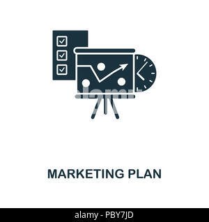 Marketing Plan kreatives Symbol. Einfaches element Abbildung. Marketing Plan Konzept symbol Design von Online-marketing-Sammlung. Für die Verwendung im Web des Stockfoto