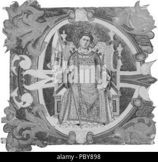 167 Don Silvestro dei Gherarducci - Schrittweise von Santa Maria degli Angeli - Folio 15-Saint Stephen thront in einem ersten E (Privatsammlung) Stockfoto