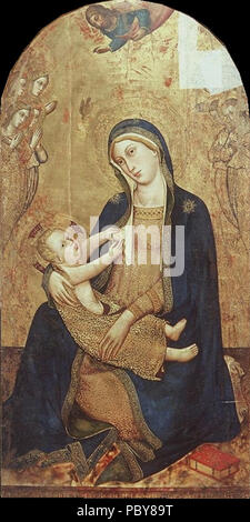 167 Don Silvestro dei Gherarducci - Madonna mit Kind (Galleria dell'Accademia, Inv. 3161) Stockfoto