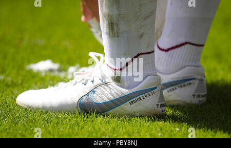 Detail der Stiefel von West Ham United Jack Wilshere Stockfoto