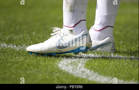 Detail der Stiefel von West Ham United Jack Wilshere Stockfoto