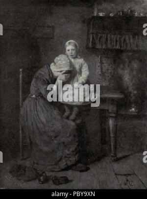 174 niederländische Malerei des 19. Jahrhunderts - Artz - Trauer Stockfoto