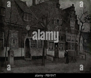 174 niederländische Malerei des 19. Jahrhunderts - karsen - Enkhuizen Stockfoto