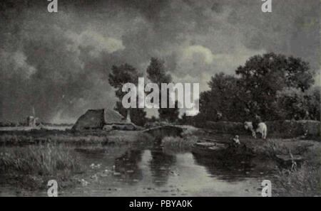 174 niederländische Malerei des 19. Jahrhunderts - roelofs - Nach dem Regen Stockfoto