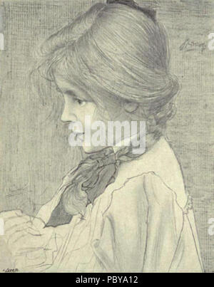 174 niederländische Malerei des 19. Jahrhunderts - Toorop - Elsje Stockfoto