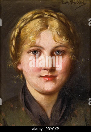 186 Emma von Müller Blondinen Dirndl Stockfoto