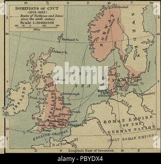 190 England in der Zeit des Cnut die Große Stockfoto