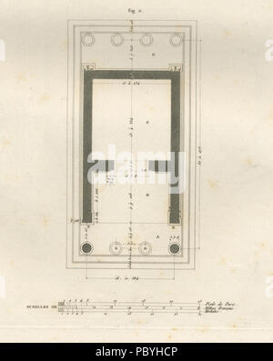 208 Abb. 1 Vue du Côté Sud du Temple dans son état Actuel - Stuart James&amp; Nicholas Revett - 1808 Stockfoto