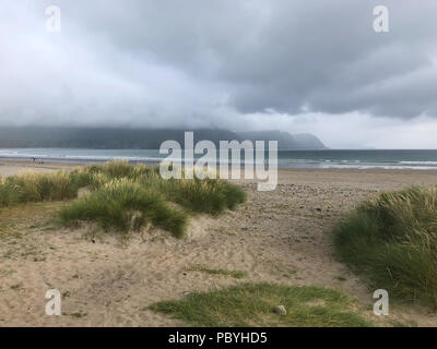 Achill Island liegt aus County Mayo im Westen der Republik Irland. Von schroffen Bergen und Mooren geprägt, die Insel ist bekannt für seine Stockfoto