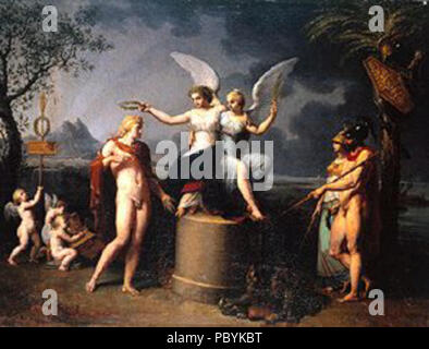 219 François Guillaume Ménageot - Allegorie in Krieg und Frieden Stockfoto