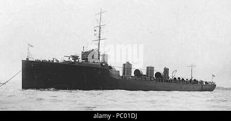 281 HMS Zulu 1910 Stockfoto