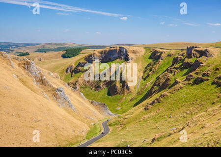 Winnats pass Derbyshire Peak District National Park england Derbyshire uk gb Europa Stockfoto