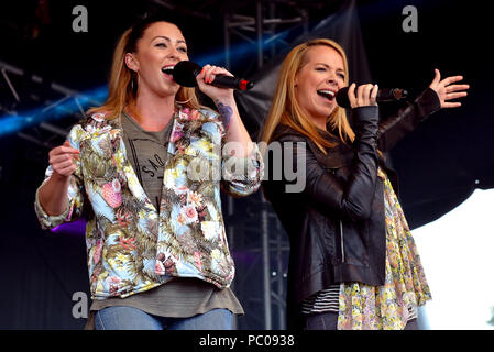 Atomic Kitten live auf Hirsch 2018 Stockfoto