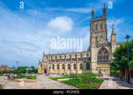 Die Kathedrale von Gloucester, Glucestershire, England, Vereinigtes Königreich, Europa Stockfoto