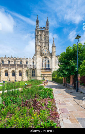 Die Kathedrale von Gloucester, Glucestershire, England, Vereinigtes Königreich, Europa Stockfoto