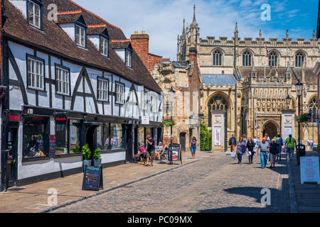 Die Kathedrale von Gloucester, Glucestershire, England, Vereinigtes Königreich, Europa Stockfoto