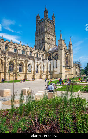 Die Kathedrale von Gloucester, Glucestershire, England, Vereinigtes Königreich, Europa Stockfoto