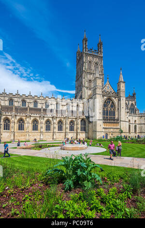 Die Kathedrale von Gloucester, Glucestershire, England, Vereinigtes Königreich, Europa Stockfoto