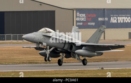 Boeing F/A 18 C Hornet, finnische Luftwaffe Stockfoto