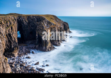 St. Govan Kopf, Pembrokeshire Coast National Park, Bosherston, Wales, UK Stockfoto