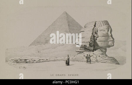 362 Le grand Sphinx-Rey Etienne - 1867 Stockfoto