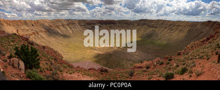 Der Meteor Crater in Arizona Stockfoto