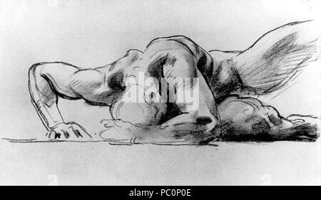322 John Singer Sargent - Studie Abbildung für die Hölle Stockfoto
