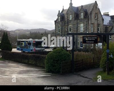 Loch Ness Exhibition Centre in Drumnadrochit, in der Nähe von Inverness in Schottland Stockfoto