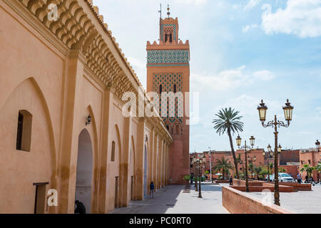 Kasbah Moschee, auch Mansouria Moschee Moschee oder von Moulay Al-Yazid, Medina von Marrakesch, Marrakesch, Marokko, Afrika Stockfoto