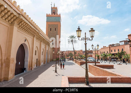 Kasbah Moschee, auch Mansouria Moschee Moschee oder von Moulay Al-Yazid, Medina von Marrakesch, Marrakesch, Marokko, Afrika Stockfoto