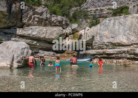 Gorges de la Meouge, Drôme, Provence, Frankreich Stockfoto