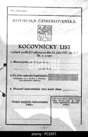 347 Kočovnícky Liste Stockfoto