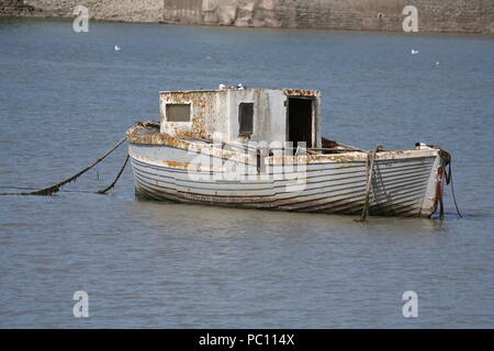 Strände und vergessene Schiffswracks, Barry Hafen, Barry Island, South Wales Küste, Stockfoto