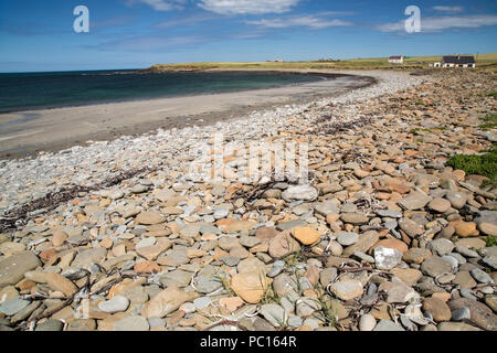 Blick auf den Strand in der Nähe von Kirkwall, Orkney Inseln, Schottland Stockfoto