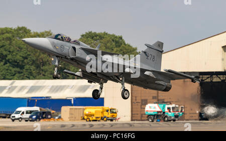 Saab JAS 39C Gripen, schwedische Luftwaffe Stockfoto