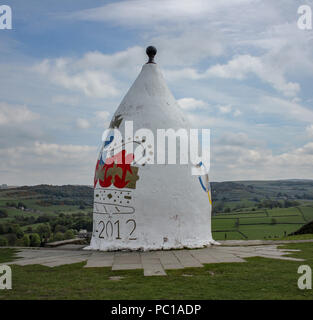 White Nancy Torheit auf Kerridge Hill, Bollington, Macclesfield, Cheshire Stockfoto