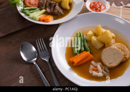 Indonesische galantine Essen Stockfoto