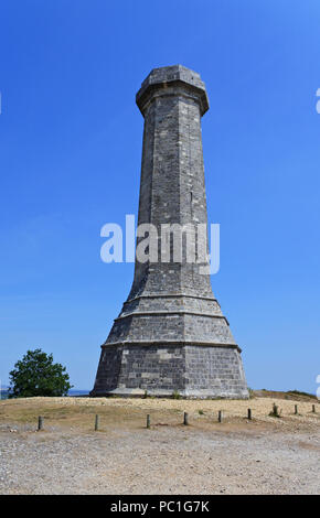 Die Hardy Denkmal, Vice Admiral Sir Thomas Hardy gewidmet, im Besitz des National Trust, Dorset, Großbritannien - Johannes Gollop Stockfoto